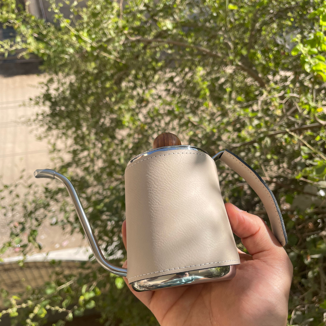 Coffee Kettle With Leather Cover