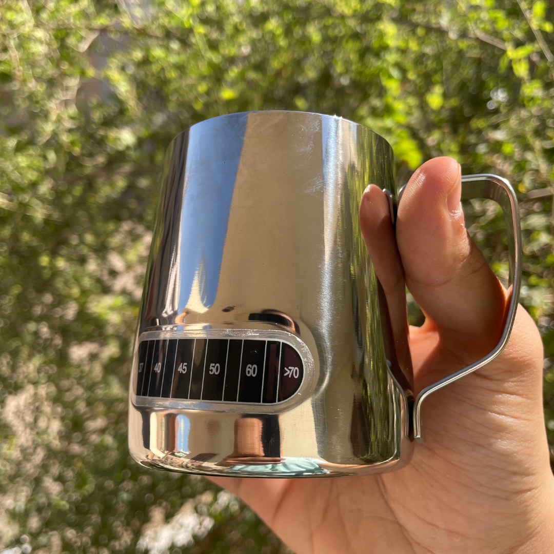 إبريق رغوة الحليب بتيرمويتر