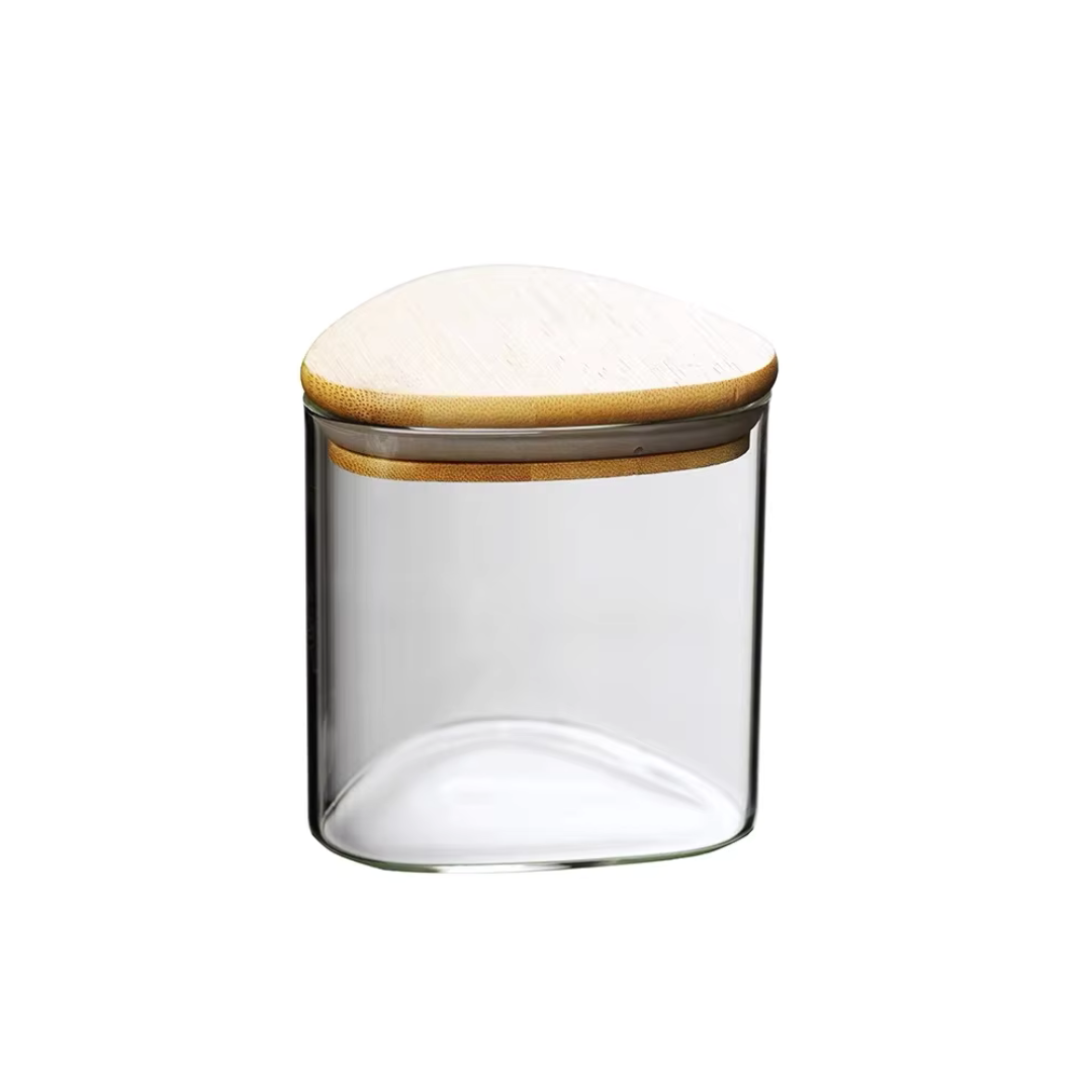 جرة زجاجية على شكل حرف V