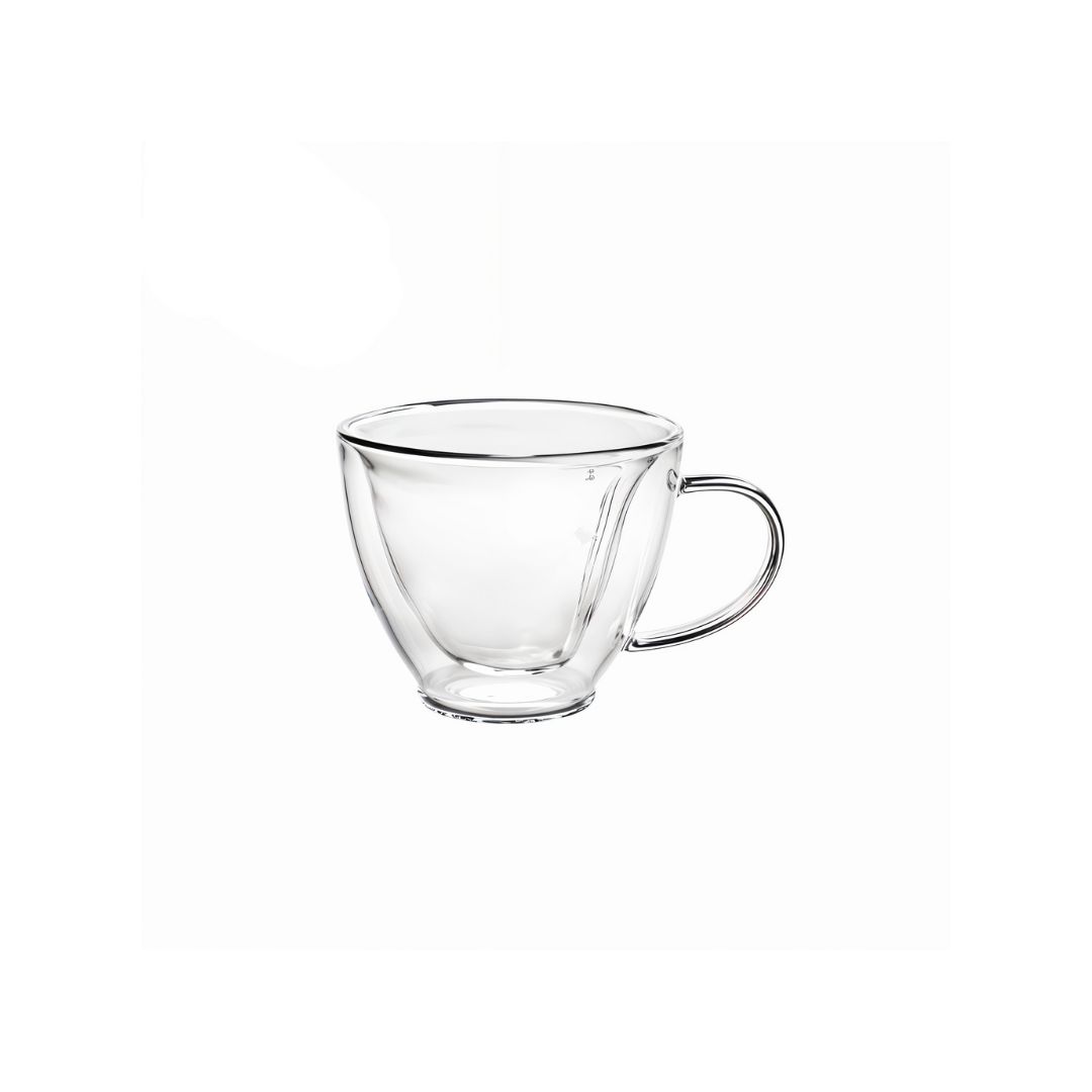 كوب زجاجي مزدوج الجدار