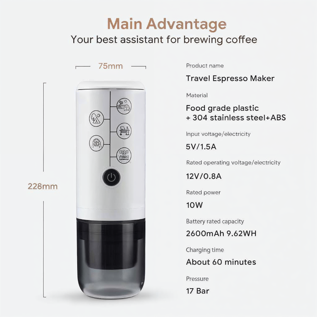 ماكينة صنع الإسبريسو محمولة
