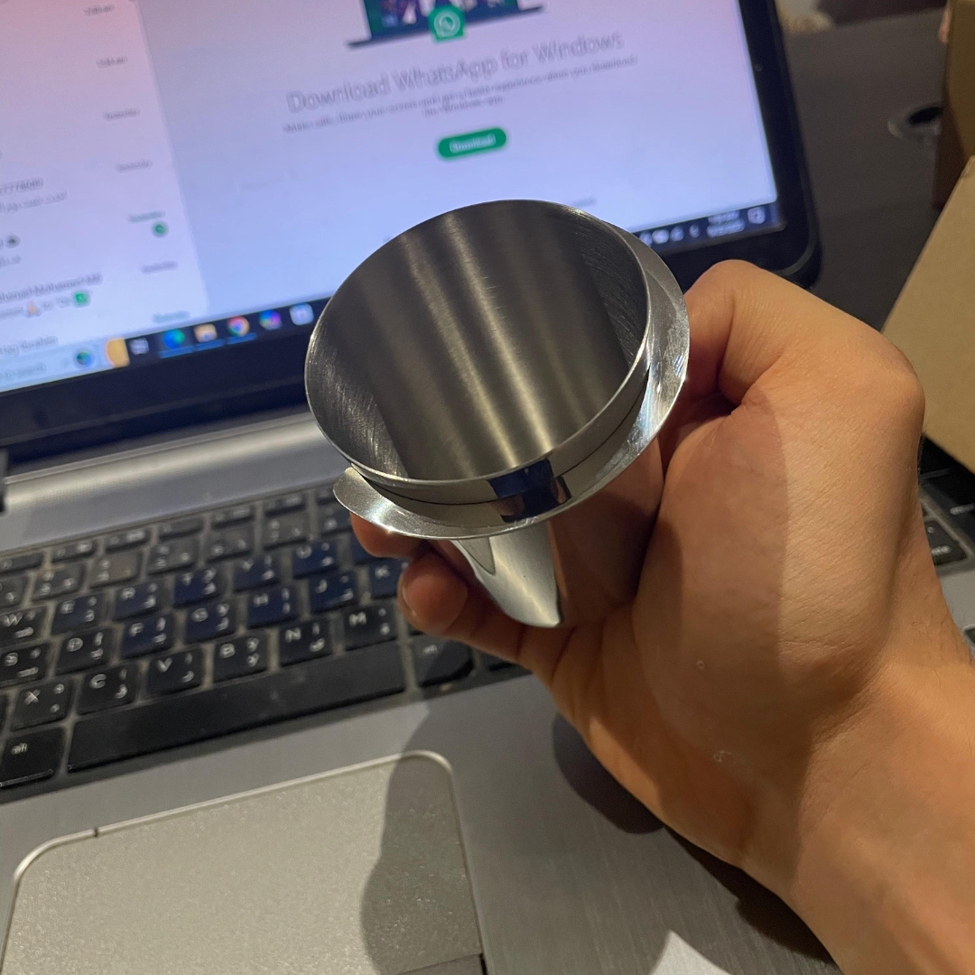 كوب طحن إسبريسو من الستانلس ستيل